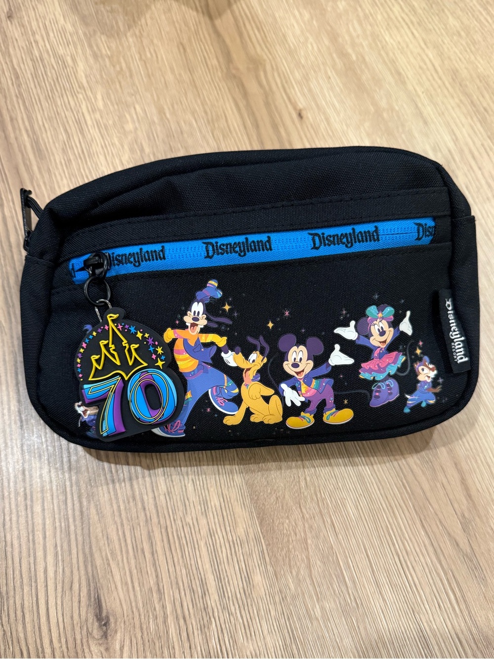 Disneyland 70th Anniversary Mickey and Friends Belt Bag New Fanny Pack